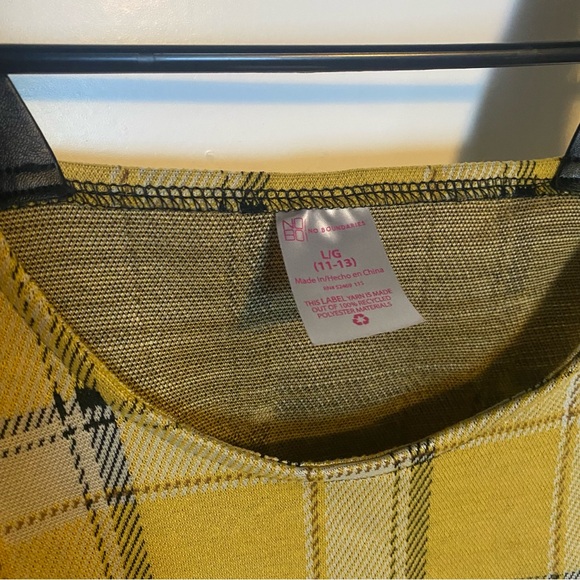 Yellow Plaid Overall Dress - Picture 7 of 7